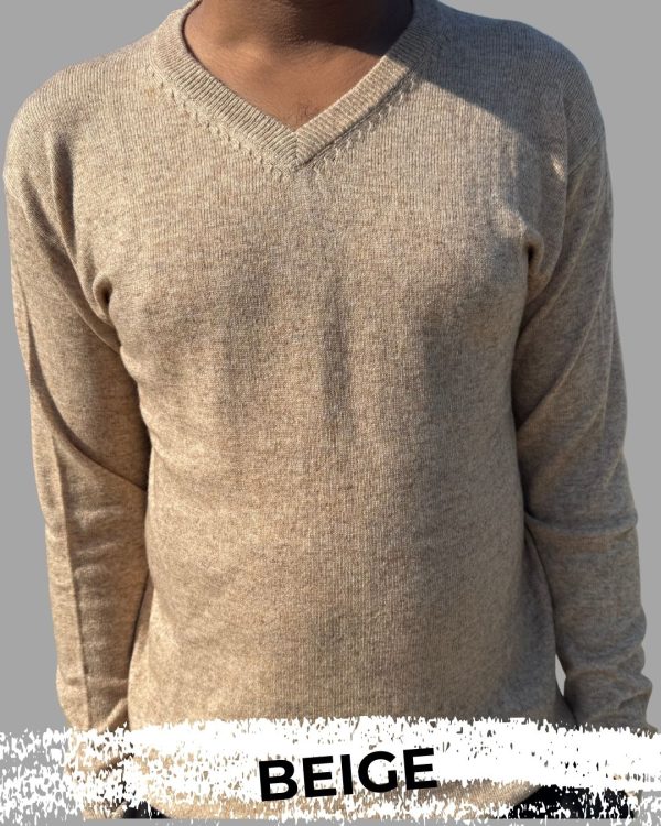 beige Cashmere Sweater
